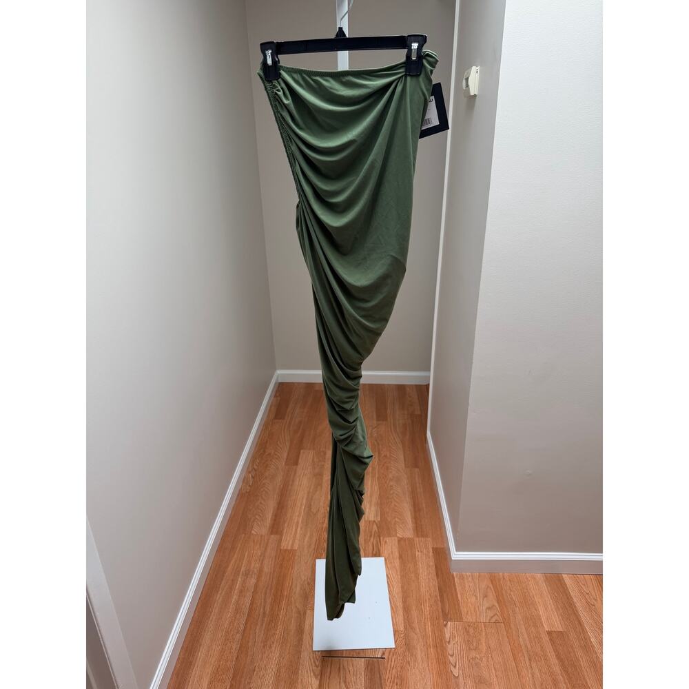 NEW Norma Kamali Diana Gown Celadon Green Size Small - Picture 5 of 7